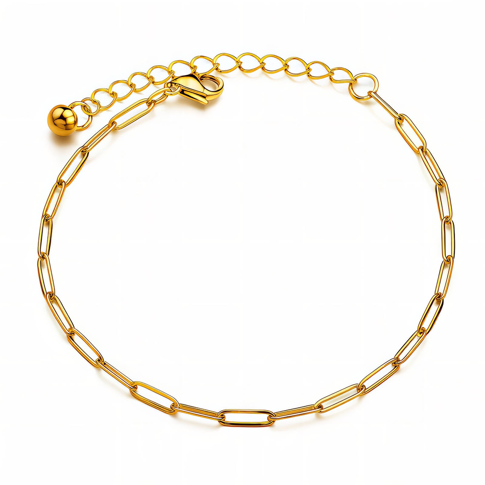 Gold-Plated Stainless Steel Anklet