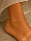Gold-Plated Stainless Steel Anklet