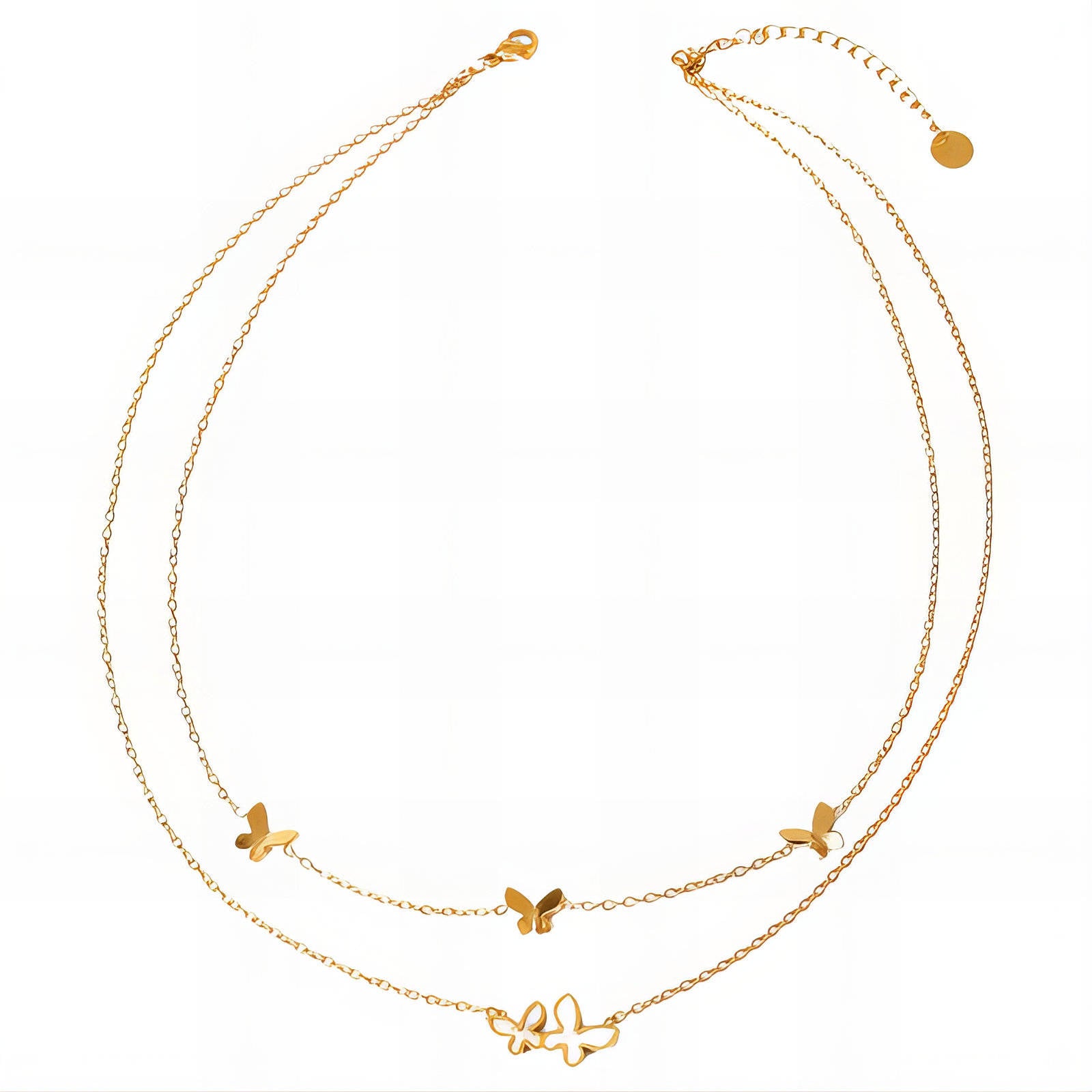Layered Butterfly Necklace