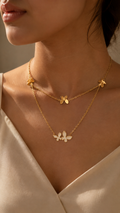 Layered Butterfly Necklace