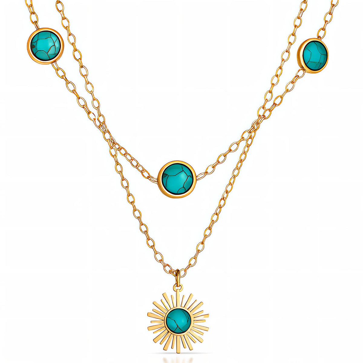 Sun Layered Necklace