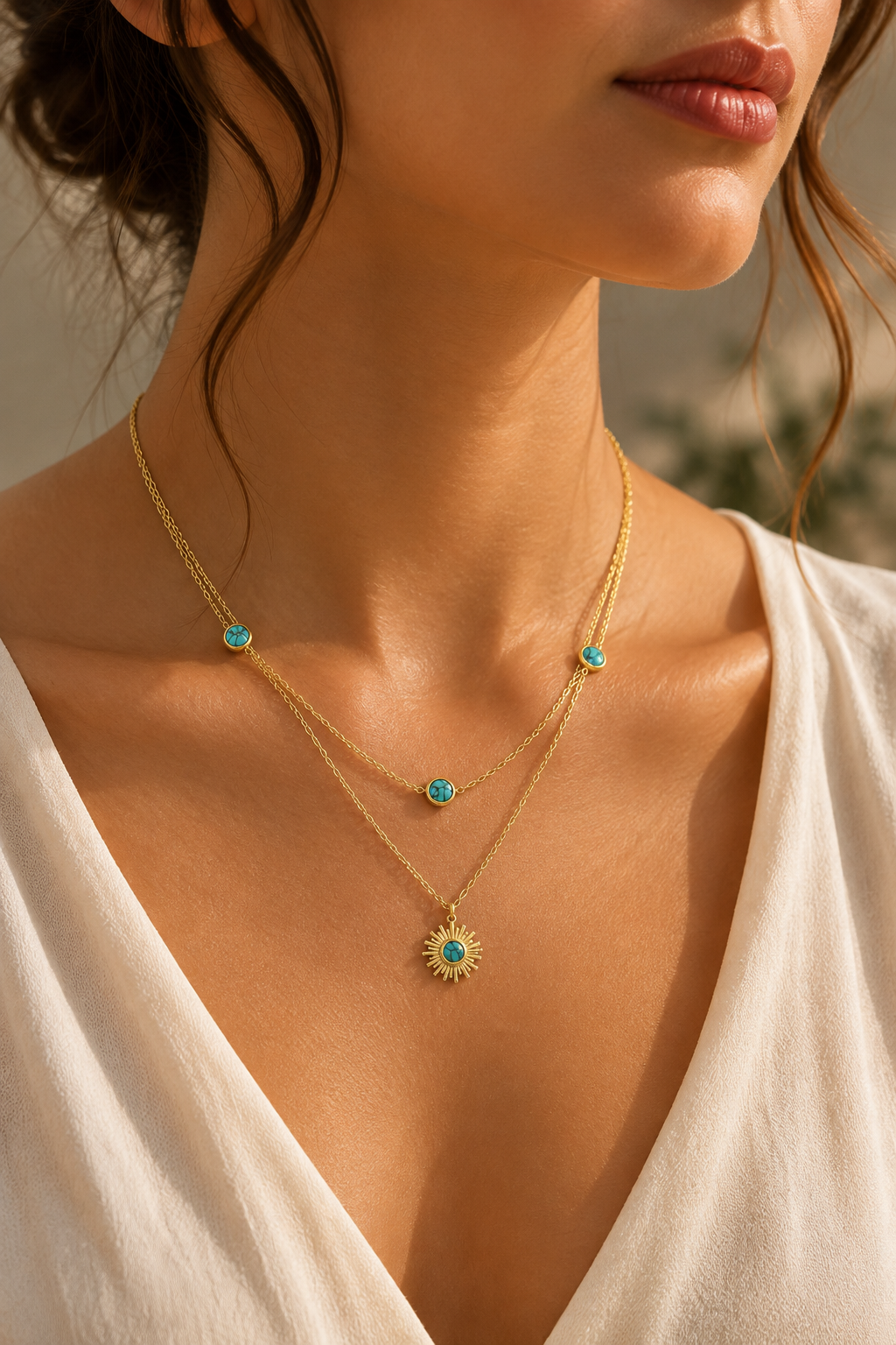 Sun Layered Necklace