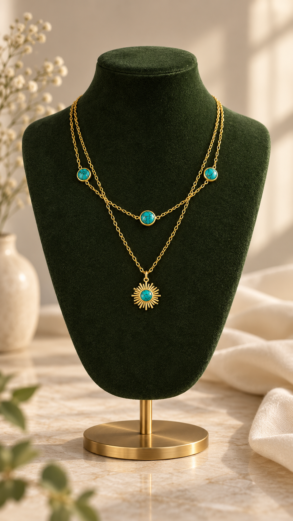 Sun Layered Necklace
