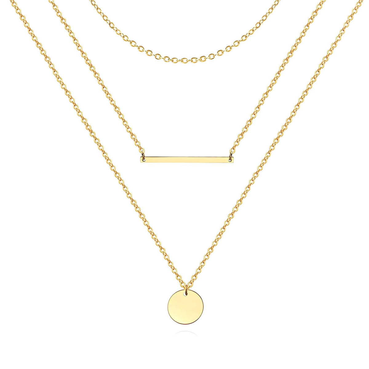 18K Gold-Plated Layered Necklace