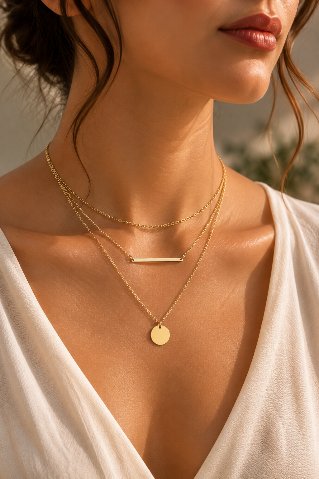 18K Gold-Plated Layered Necklace