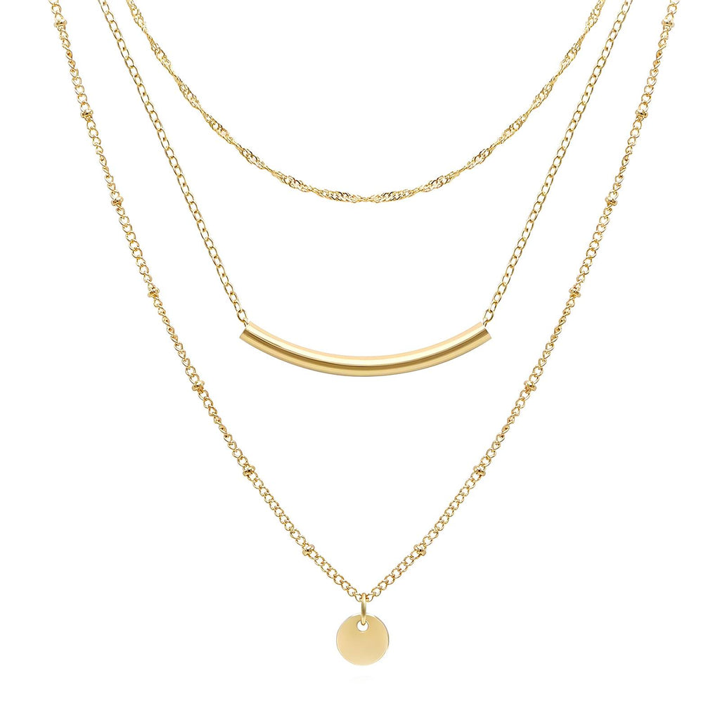 18K Gold-Plated Tube Necklace