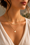 18K Gold-Plated Tube Necklace