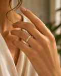 Gold-Plated Cubic Zirconia Multi Stone Ring